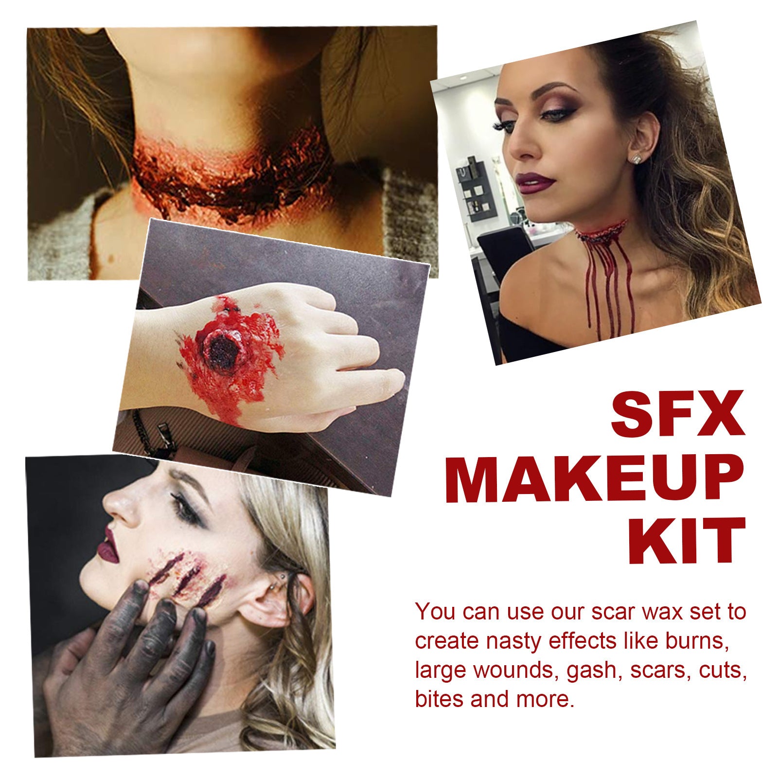 Household Halloween Skin Wax Plasma Makeup Set