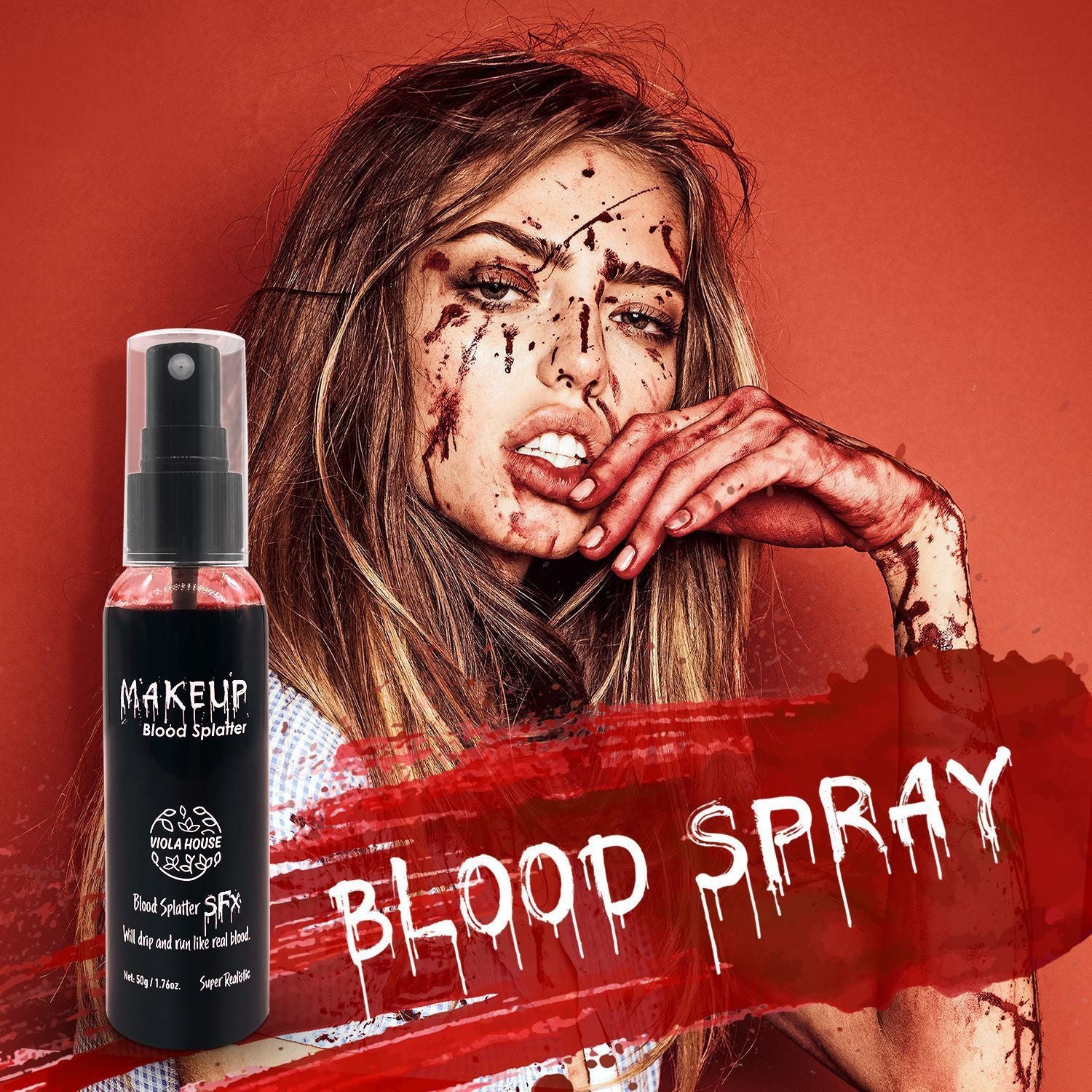 Halloween Plasma Spray Simulation Makeup Props Vampire Zombie Funny Makeup