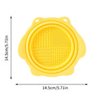 Multi-functional Silicone Makeup Brush Cleaning Folding Bowl Sponge Puff Beauty Tool Makeup Brush  Washing Scrubber Pad Soft Mat Scrubber Box