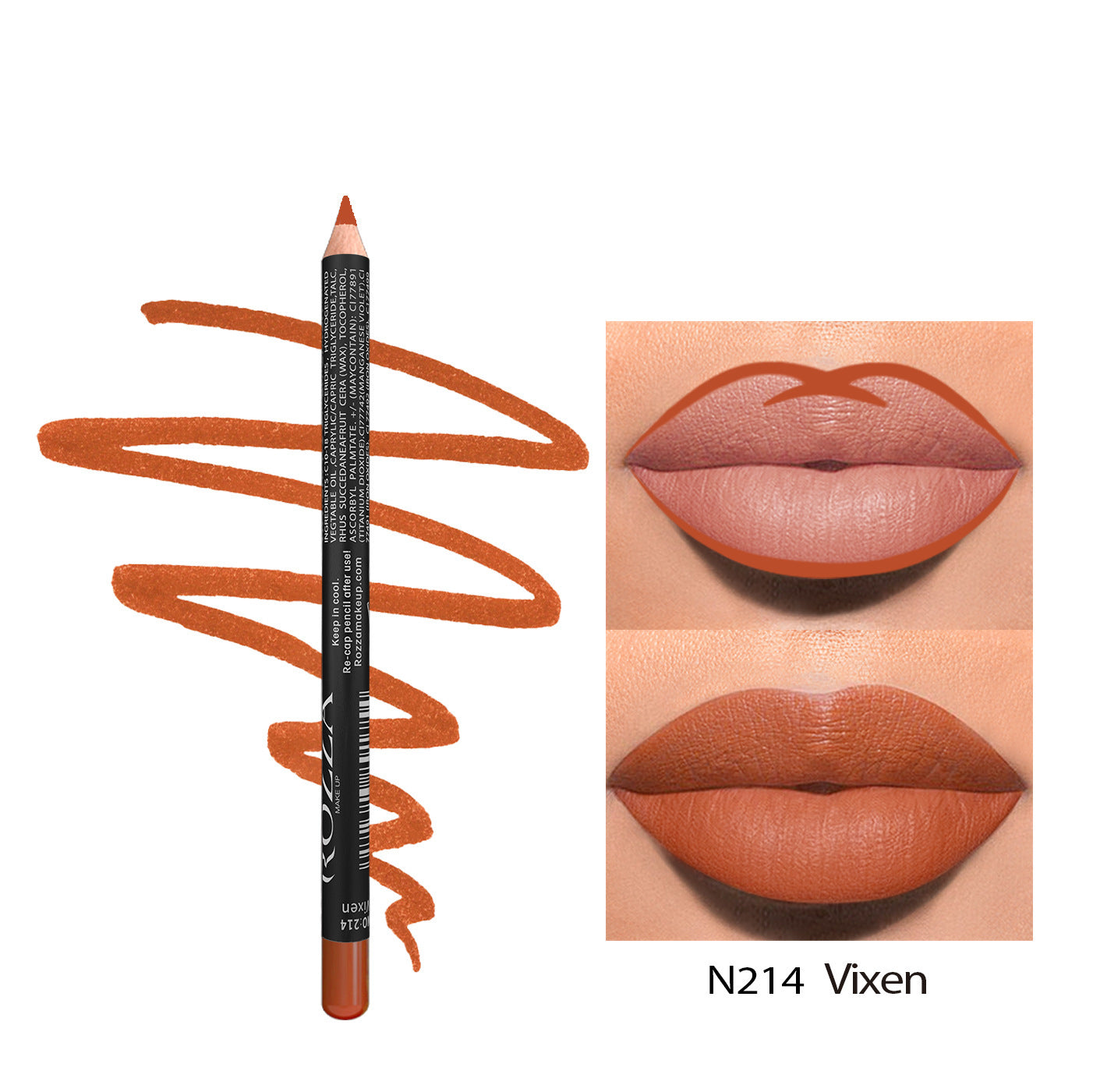 No Stain On Cup No Fear Of Water 24 Hours Matte Rich Lip Wood Lip Liner