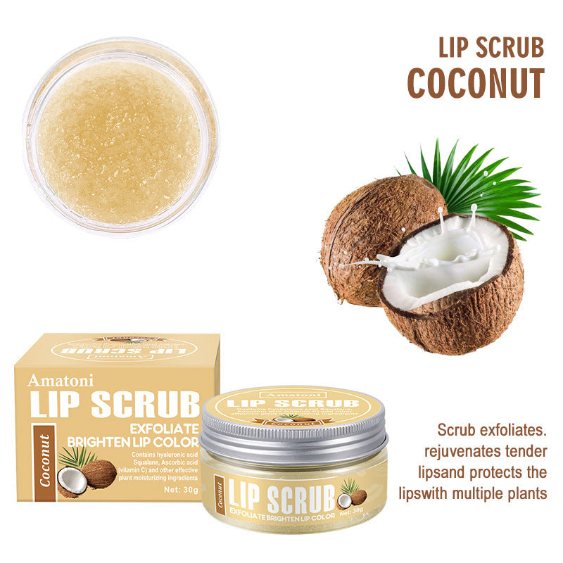 Fruit Flavor Lip Scrub Cream Exfoliating Moisturizing And Nourishing Care