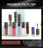 Halloween Dark Matte Liquid Lipstick for Women, Long Lasting Waterproof Lip Gloss, Face Body Painting, Vivid Vampire Lip Stain for Masquerade, Party Goth Makeup, Cosplay (#06 Black)