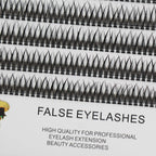 400Pcs D Curl Lash Clusters 8-10-12-14Mm/10-12-14-16Mm MIX Fish Tail Lash Cluster Premade Volume Lash Fans Volume Lashes Knotted (Black 10Mm)