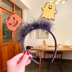 Halloween Headband Funny Black Hair Beard Makeup Ball Party Performance Props