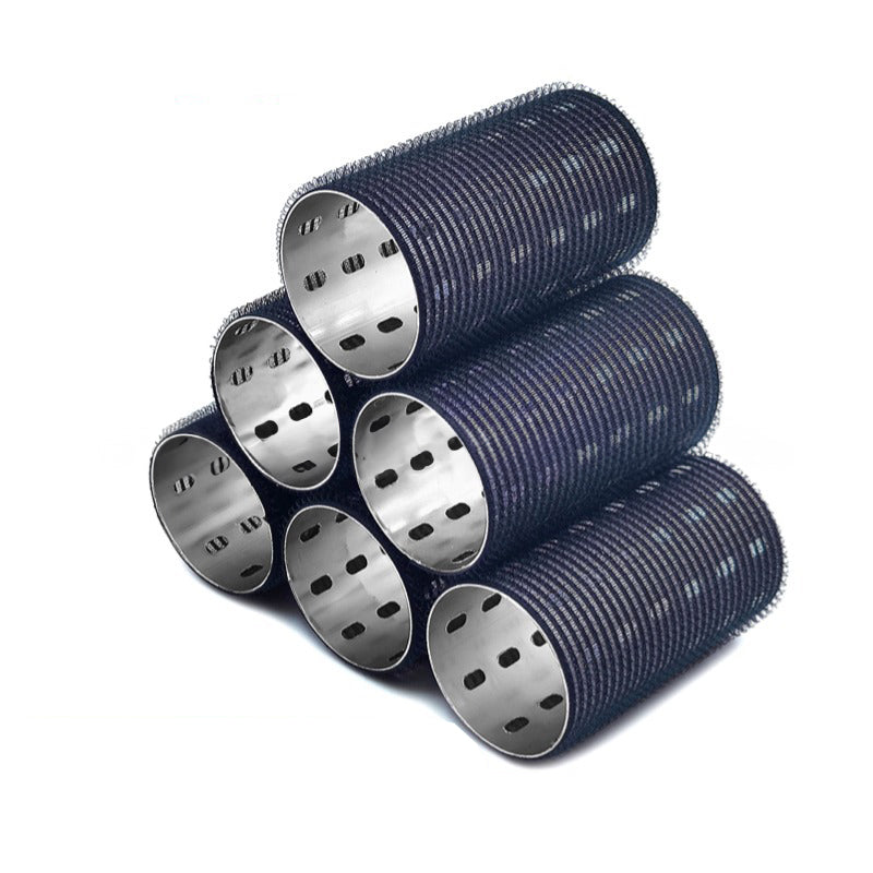 Extra-Long Aluminum Core Curling Barrels, 5x9cm Colorful Aluminum Heat-Conducting Curlers for Fluffy Bangs with USB Self-Adhesiv