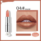 Pearlescent Color Thin And Glittering Lipstick Moisturizing
