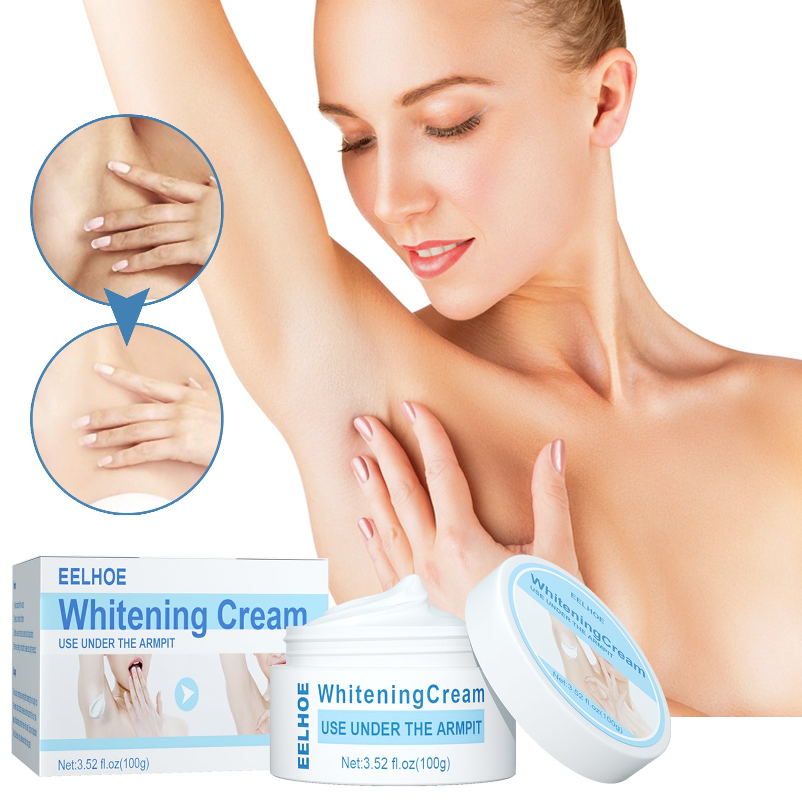 Beauty Cream, Neck And Back Legs And Elbows Refreshing And Smooth Remove Stains Moisturize Skin Underarm Whitening Cream