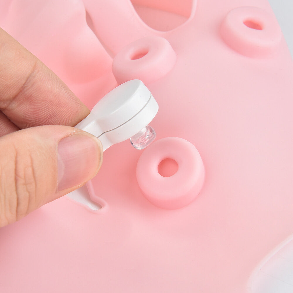 Red LED Light Photon Therapy Vibration Soft Gel Face Mask Massager anti Wrinkles