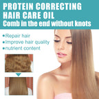 Protein Correcting Hair Care Oil, Repair Short-Tempered Dry Hair Strengthen Hair Moist Luster Care Hair Oil