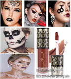 Halloween Dark Matte Liquid Lipstick for Women, Long Lasting Waterproof Lip Gloss, Face Body Painting, Vivid Vampire Lip Stain for Masquerade, Party Goth Makeup, Cosplay (#06 Black)