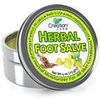 Herbal Foot Salve Tin. Skin Healing Ointment for Cracked Heels and Dry Feet- Foot Balm by