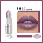 Pearlescent Color Thin And Glittering Lipstick Moisturizing