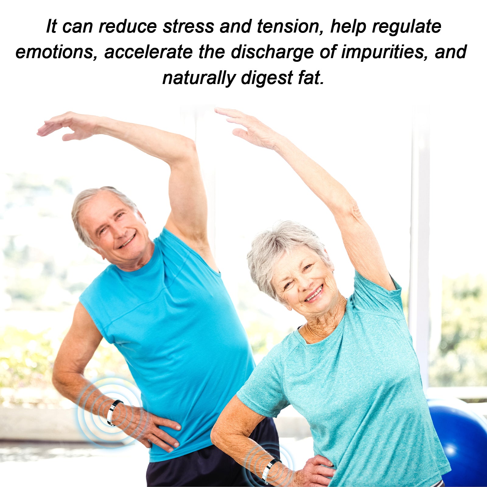 Ion Bracelet, Firming Abdominal Thigh Fat Relief Dizziness Body Discomfort Care Bracelet