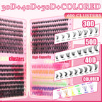 Colorful Large Capacity Single Cluster Eyelash Book