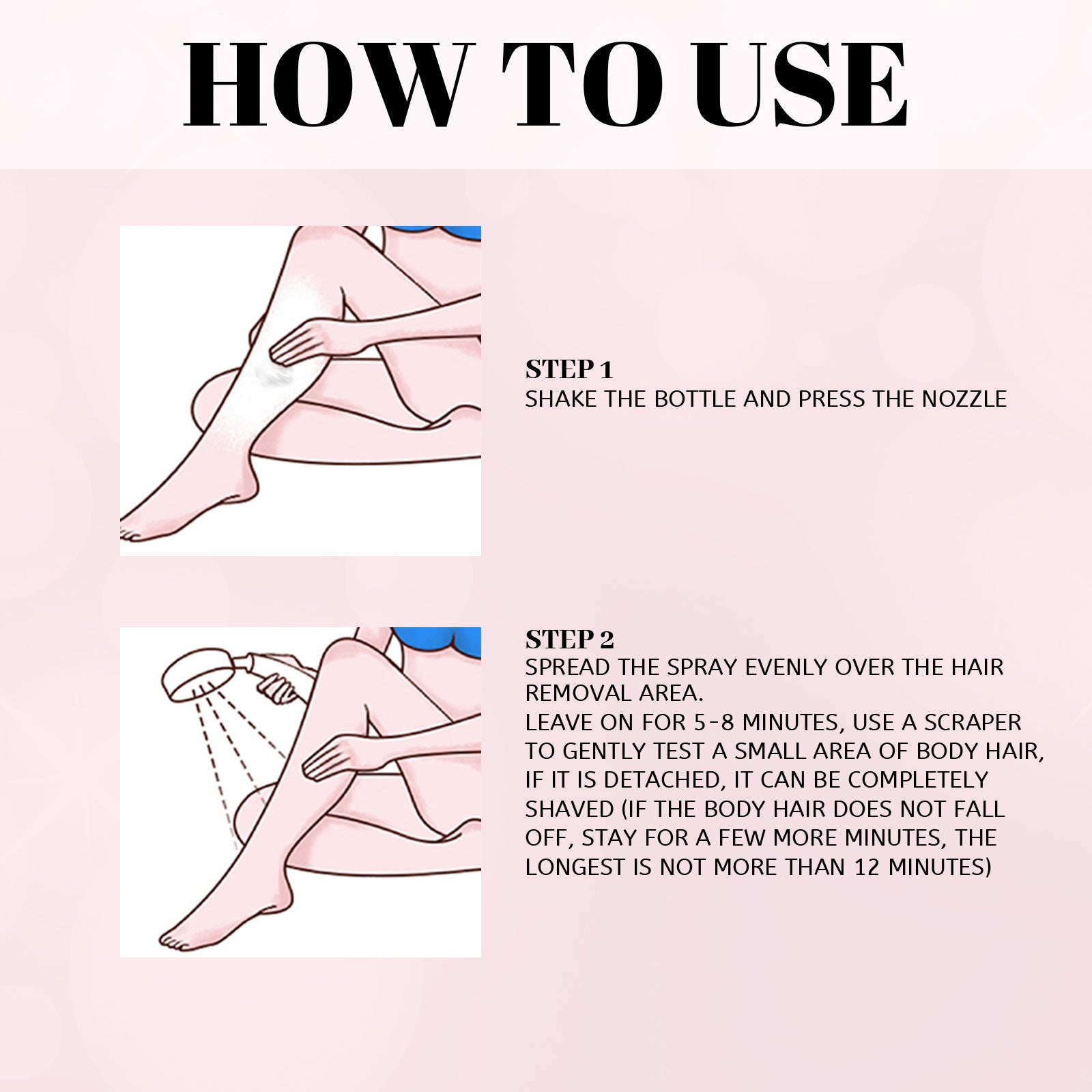 30ml 100ml Hair Removal Spray Depilatory Armpit Hair And Legs Hair Foam Mousse And Removal Is Gentle Hair Cream Spray Non-irritating