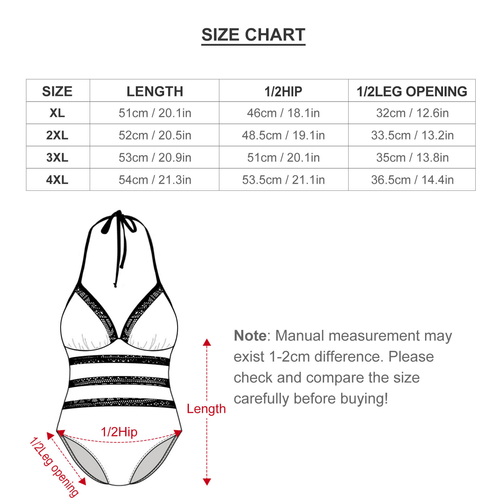 Plus size bikini swimsuit