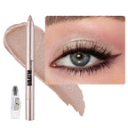 B02 Rose Brown Shimmer Eyeshadow Stick - Blendable Creamy Eye Brightener, Waterproof Long Lasting Crayon, Smooth Eye Highlighter & Liner