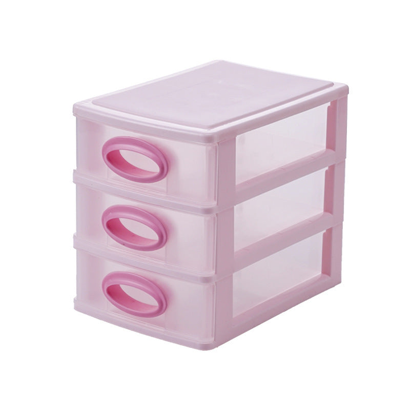 Nordic Style Transparent Multi-layer Drawer Plastic Storage Box Women Girls Bedroom Desktop Cosmetic Boxes Jewelry Organizer New