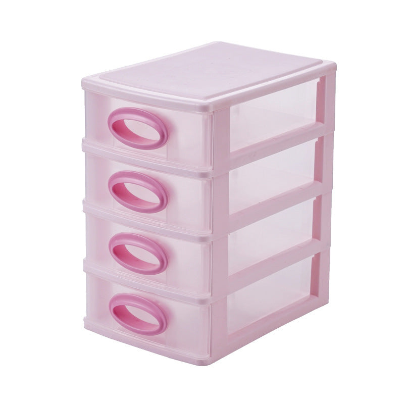 Nordic Style Transparent Multi-layer Drawer Plastic Storage Box Women Girls Bedroom Desktop Cosmetic Boxes Jewelry Organizer New