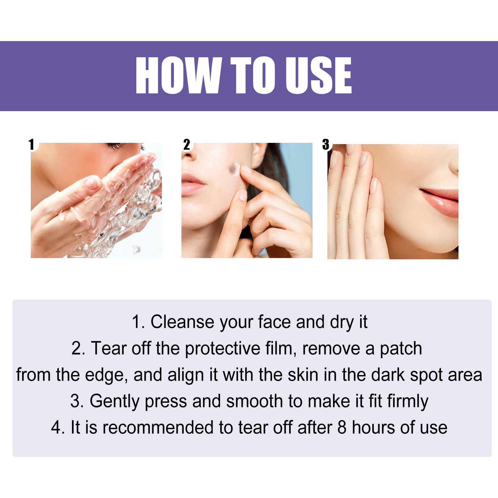 Dark Spot Removal Patch, Lightening Face Dark Spots Melasma Spots Melanin Moisturizing Whitening Skin Spot Patch