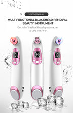 2 In1 Blackhead Vacuum Remover Cold&Hot Face Skin Care Massager Acne Cleanser