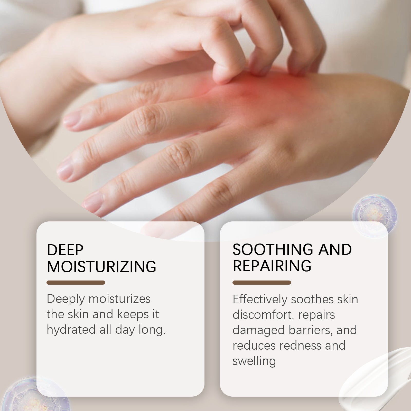 Nourishing Moisturizing Body Skin Relieve Dry Redness Skin Care