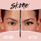 Cosmetics Tattooed Solid Eyeliner - Eyeliner Pencil Black - Smooth Soft Gliding, Waterproof, No Smudging Pencil Eyeliner - Long Lasting under Eye Liner for Intense Look (Brown)