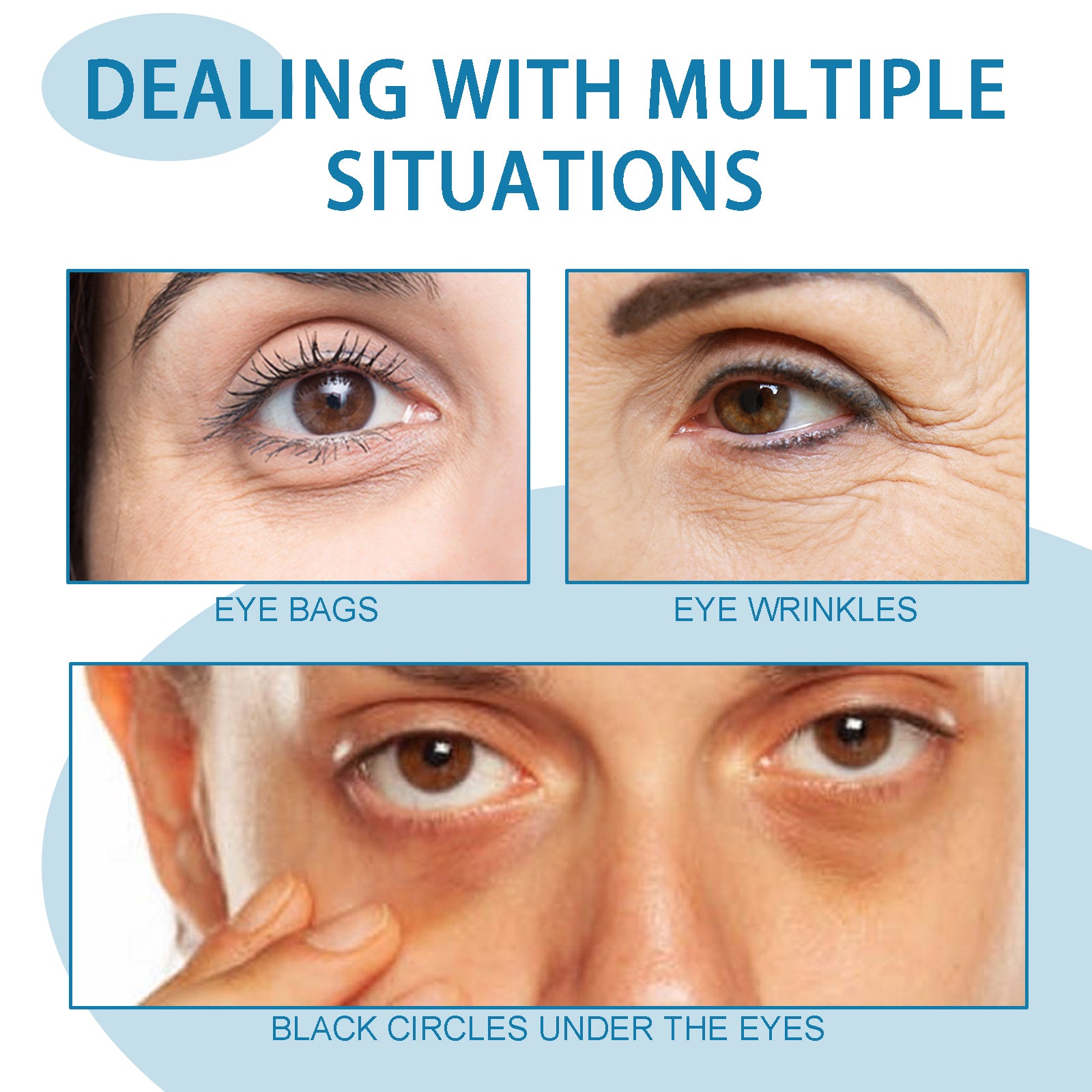 Eye Cream, Lighten The Fine Lines Of The Circles And Bags Under The Eyes Moisturizing Firming And Easy Absorption Overnight Eye Cream