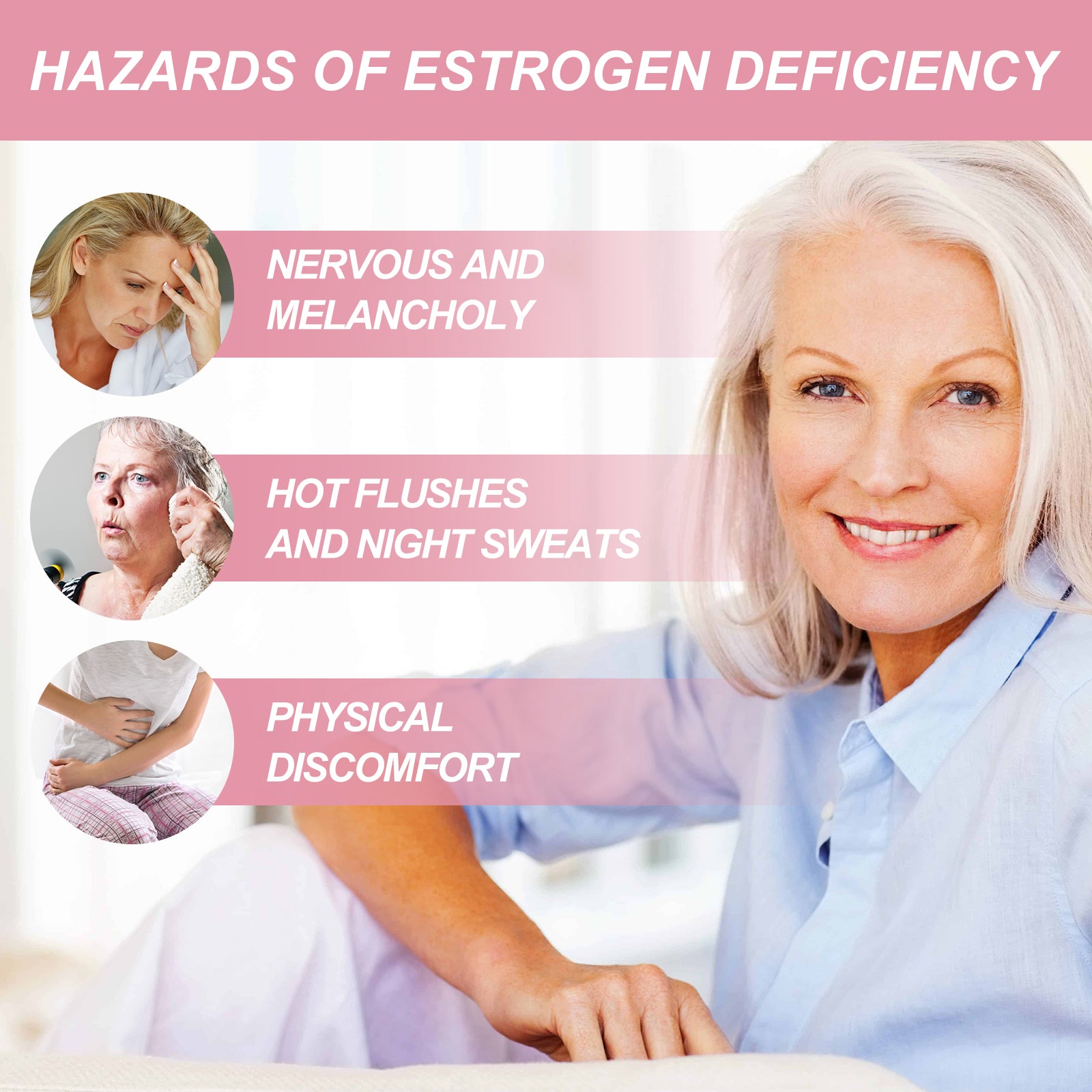 Menopausal Relief Spray, Regulate Mood To Reduce Female Menopause Physical And Mental Fatigue Spray