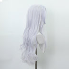 Anime Wig Spell Battle: Gojo Satoru Female Body Transformation, Long Curly Hair Cosplay, Chemical Fiber Wig Headset