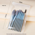 8 PCs Makeup Brushes Suit Portable Beauty Tools