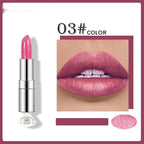 Pearlescent Color Thin And Glittering Lipstick Moisturizing