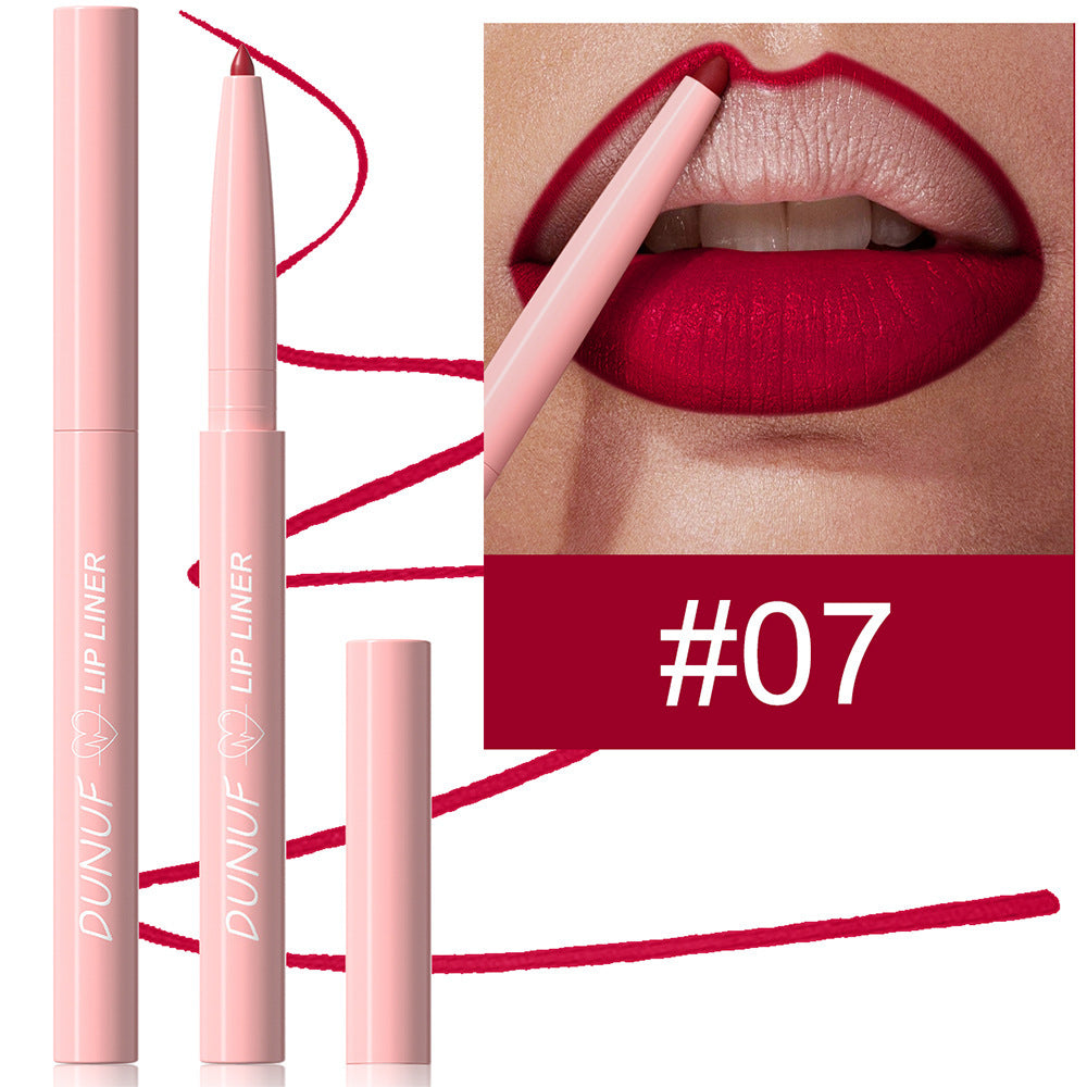 12 Colors Easy To Color Velvet Matte Lip Liner