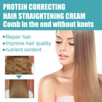 Protein Correcting Hair Straightening Cream, Smoothing And Repairing Damaged Hair Smoothing Cream Without Straightening