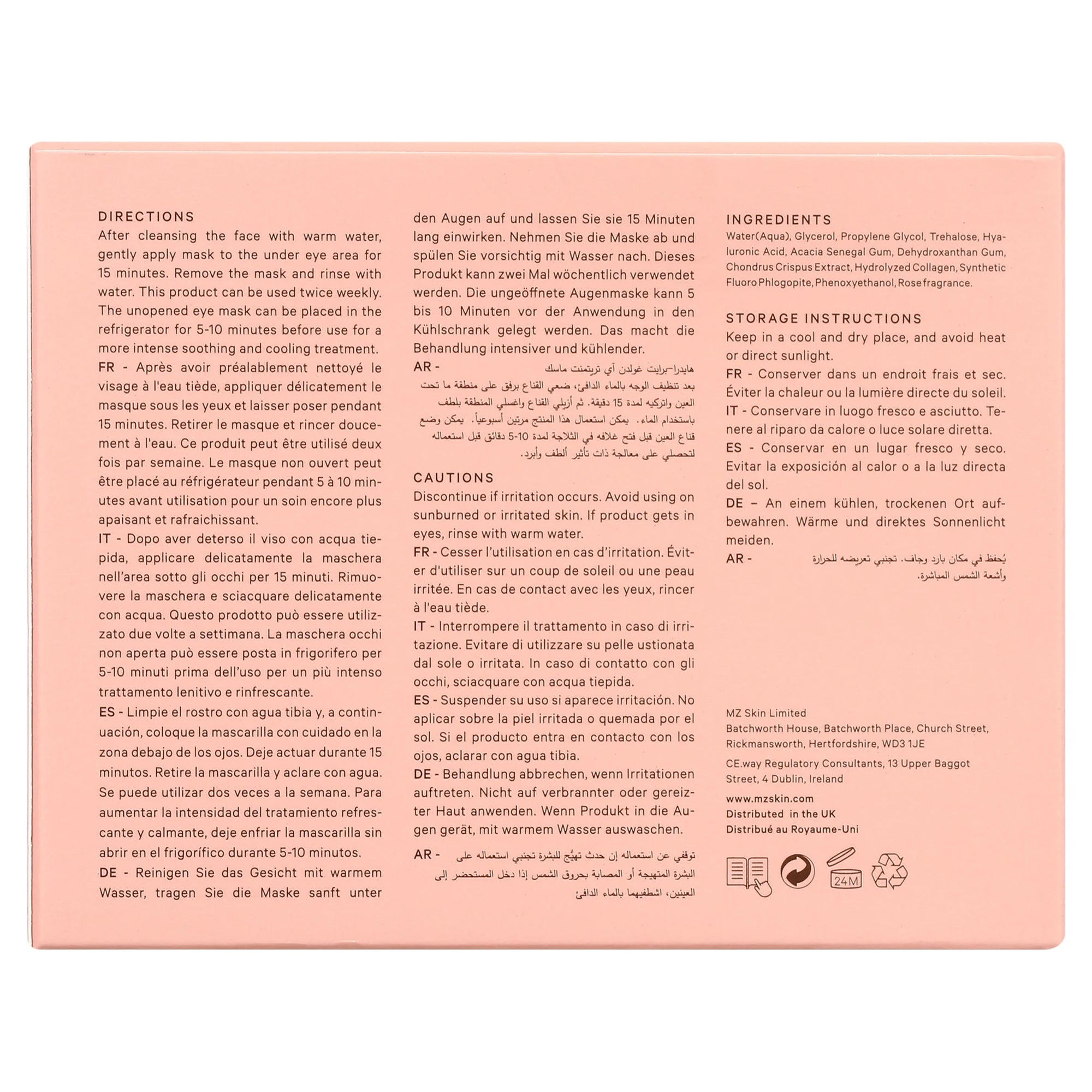 Hydra-Bright Gold Eye Mask