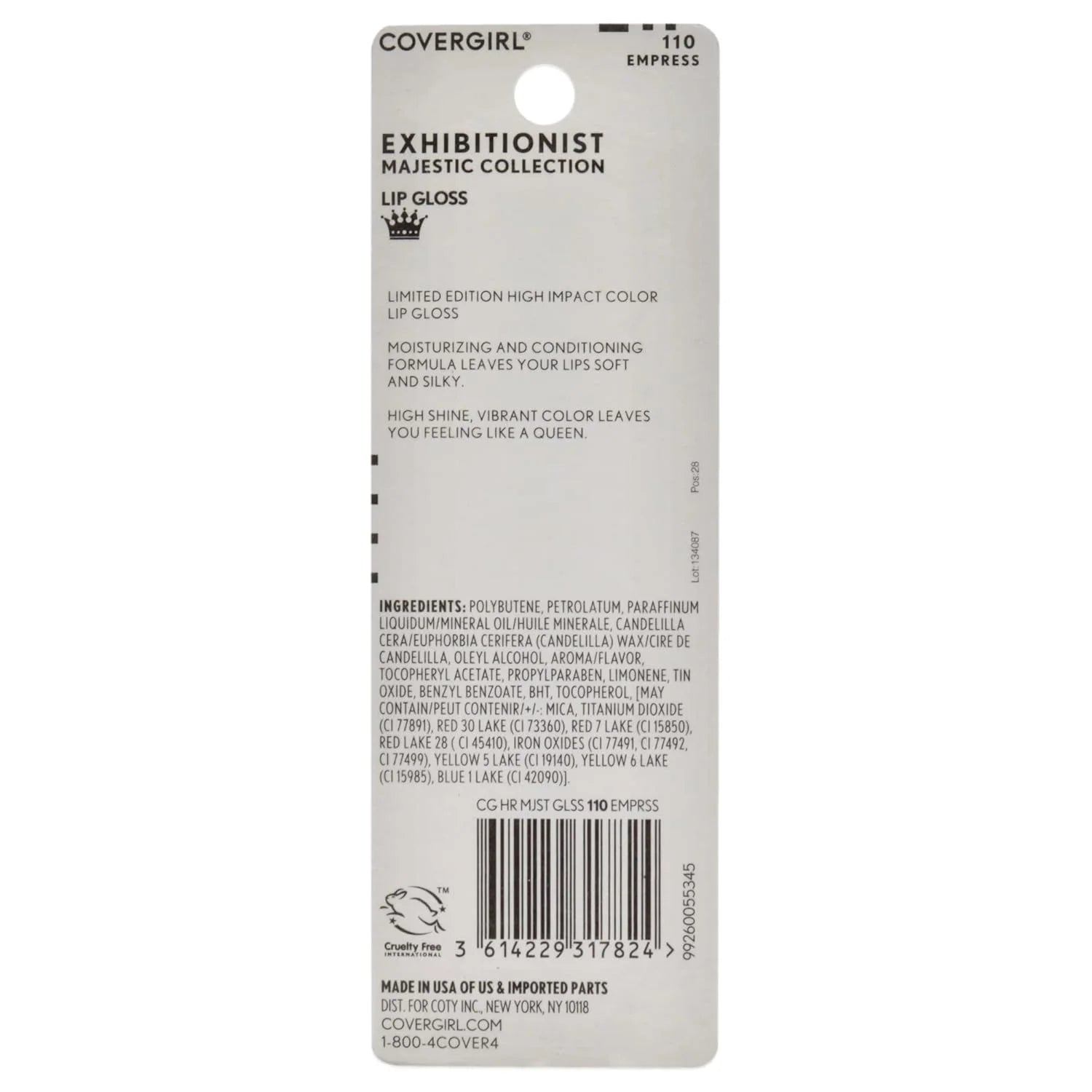 Covergirl Exhibitionist Majesty Lip Gloss - Empress Lip Gloss Women 0.12 Oz