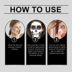 Halloween Face Painting Stick Set, Covered With Painted Foundation Makeup Clown Colorful Stick