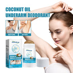 Coconut Oil Underarm Deodorant, Lighten Underarm Odor Refreshing And Fragrance Antiperspirant Cream