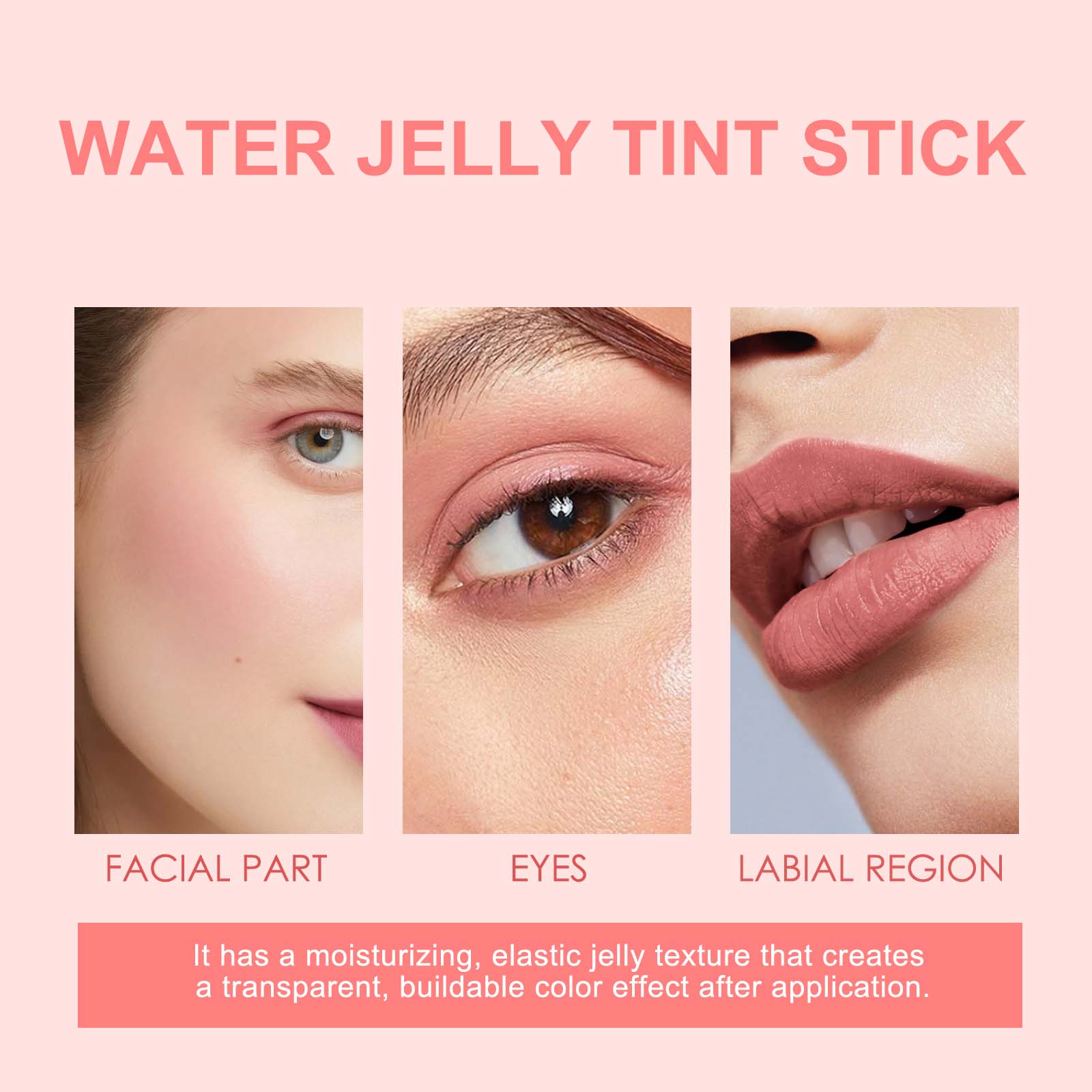 Jelly Blush Lip Gloss Stick Series, Brightening Lip Blush Stick For Even Skin Tone Lips And Cheeks