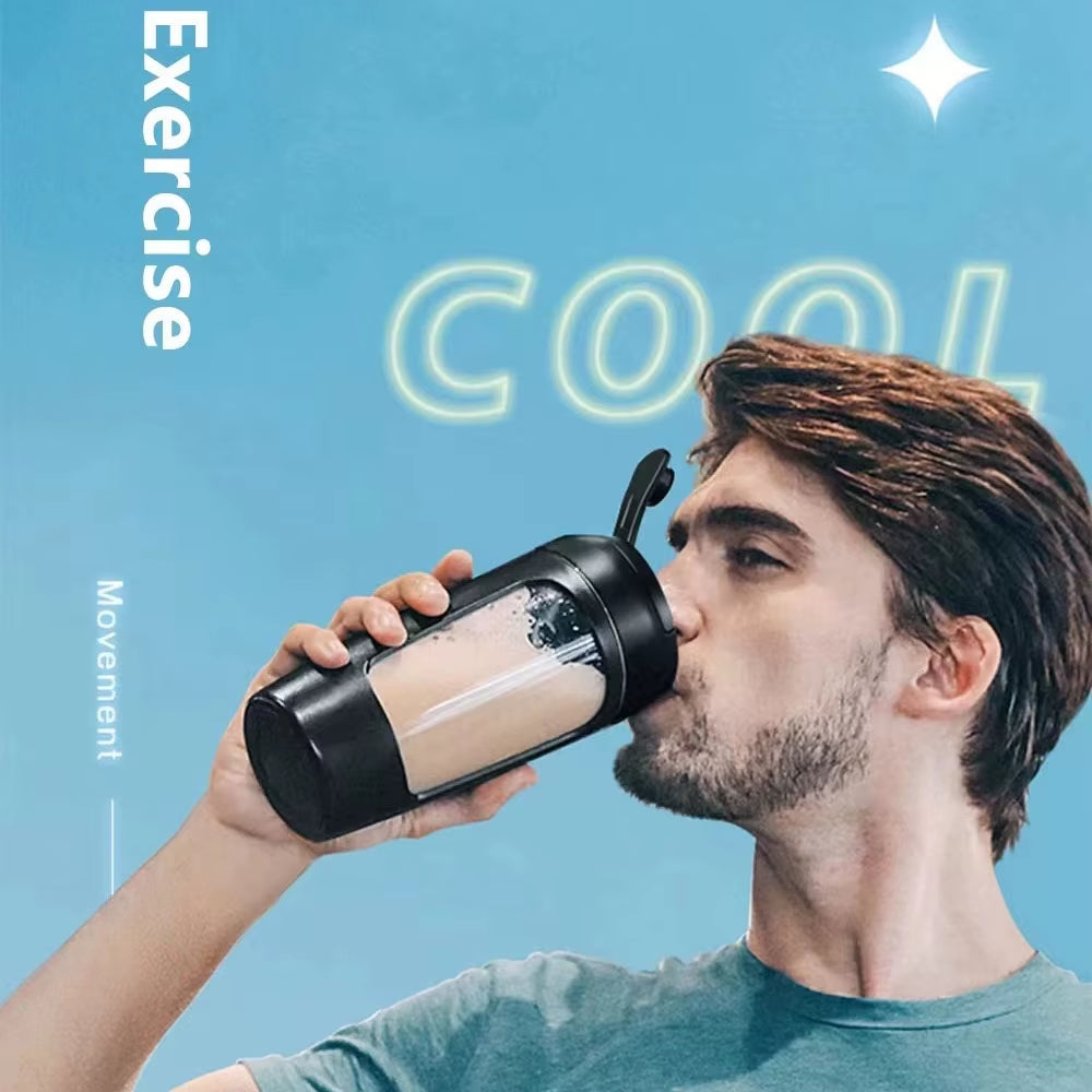 Electric Protein Shaker Bottle Portable 1200Mah Rechargeable Blender Cup Automatic Self Stirring Mug 650Ml Mixing Cups for Fitne