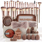40pcs  Beauty Tools Major Combination Suit Face Wash Makeup Full Set
