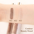 Cream Contour Stick Liquid Bronzer and Highlighter Face Makeup, Highlighting&Contouring Pen Creamy Concealer Highlight Stick, Easy to Create a Natural Matte Finishing, Available in 3 Types