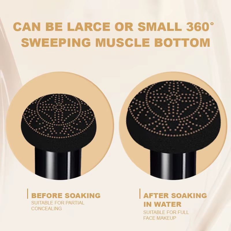 Ocheal BB Cream Air Cushion Compact Make up Foundation Concealer Cream for Face Cosmetics Makeup Mushroom Head Puff