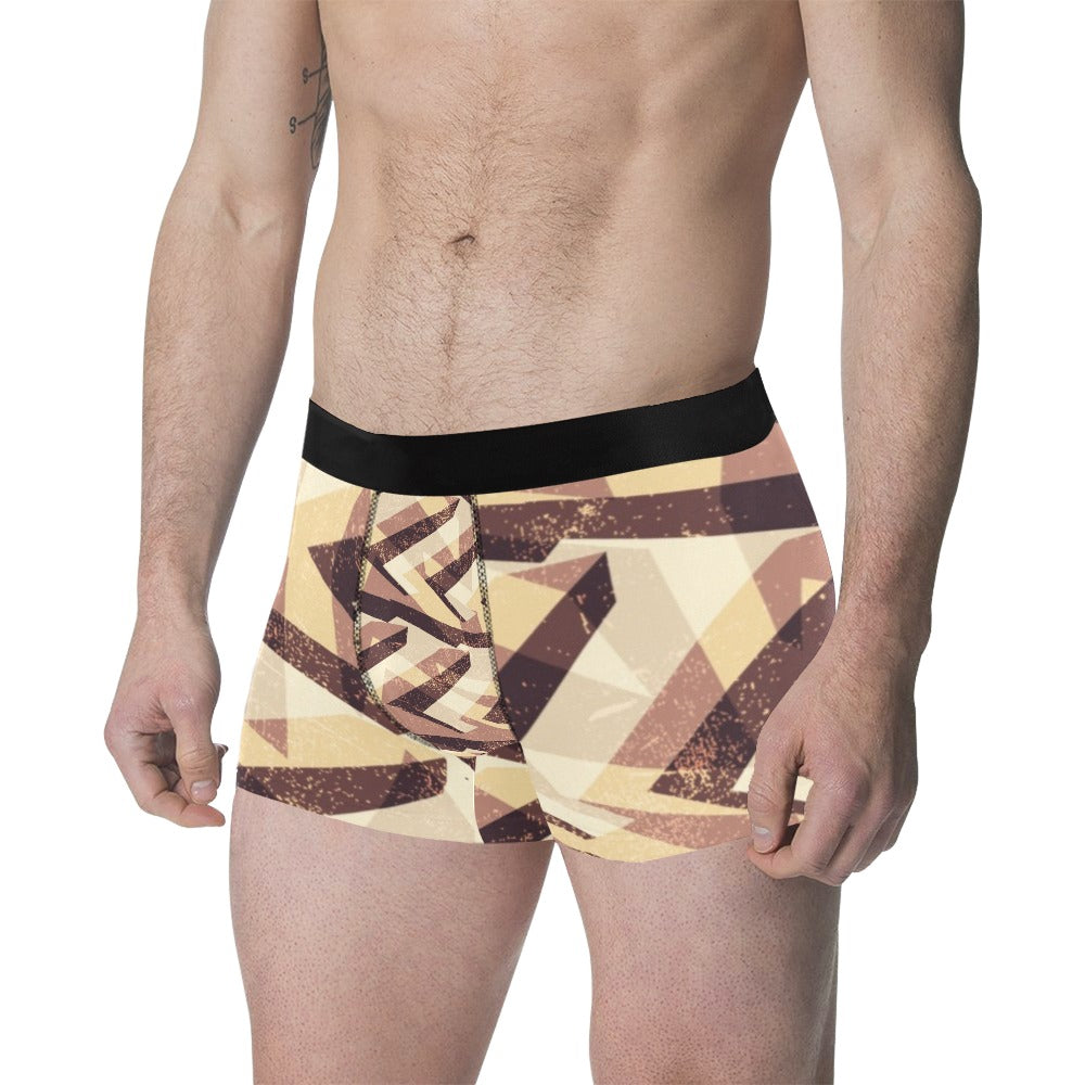 Men's All Over Print Boxer Briefs(Made In Queens USA)
