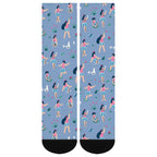 Long Cute Women Colorblock Socks（Black part is not customizable）