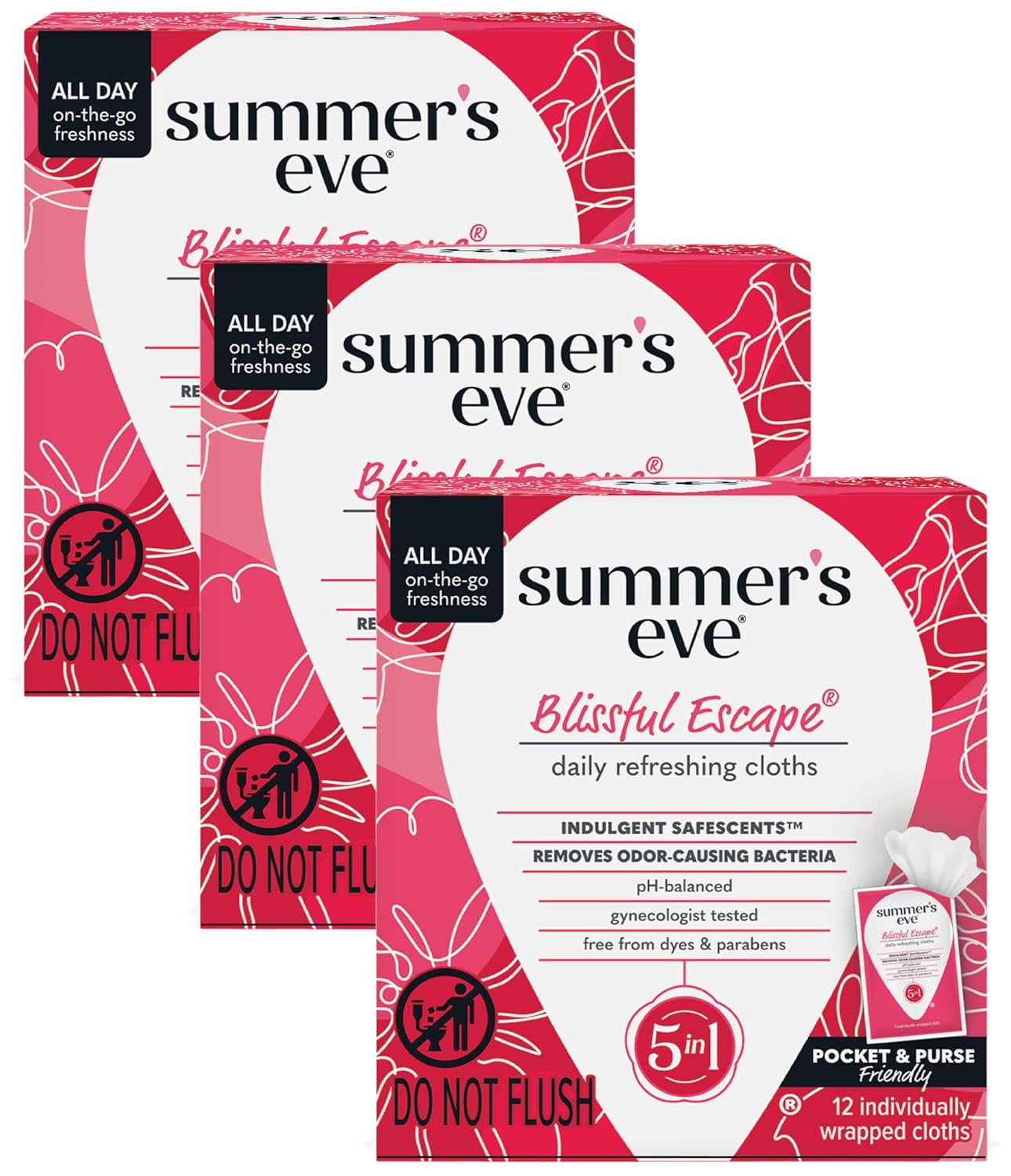 Fragrance Free Gentle Daily Feminine Wipes, Removes Odor, Ph Balanced, 16 Count