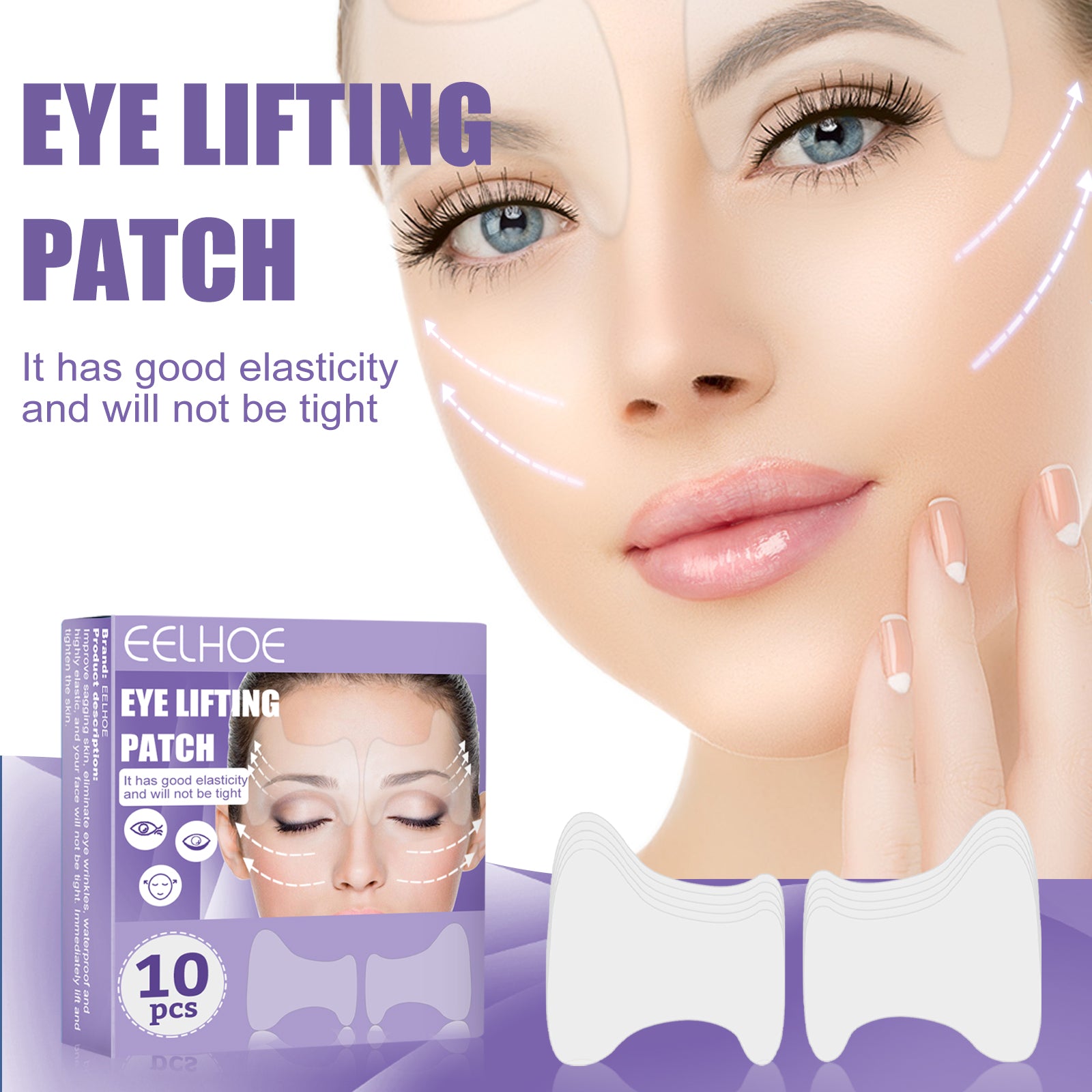 Eye Lifting Patch, Reduces Fine Lines Under Eye Bags Multi-Action Collagen Eye Mask Firming Lift Eye Patch