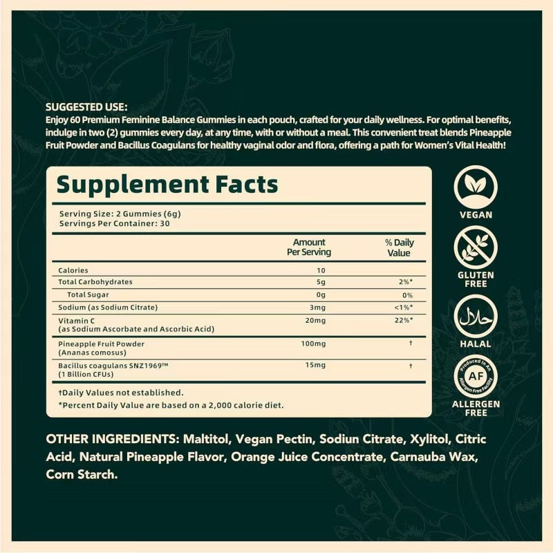 Bagged Women's Balance Soft Gummies Vital Source Nutrition