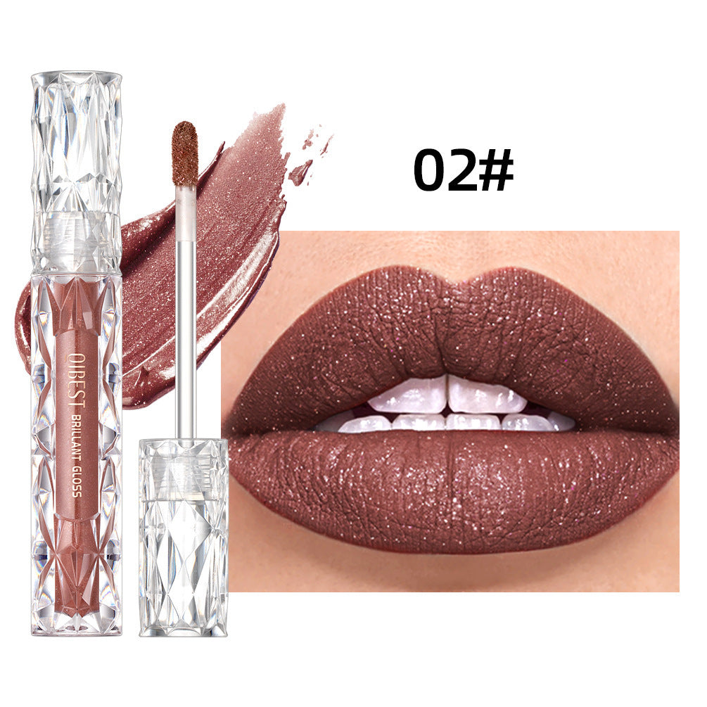 Diamond Liquid Metallic No Stain On Cup Lip Lacquer