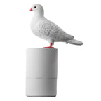 Pigeon-shaped auto sensor foam dispenser. Touchless, fine foam.
